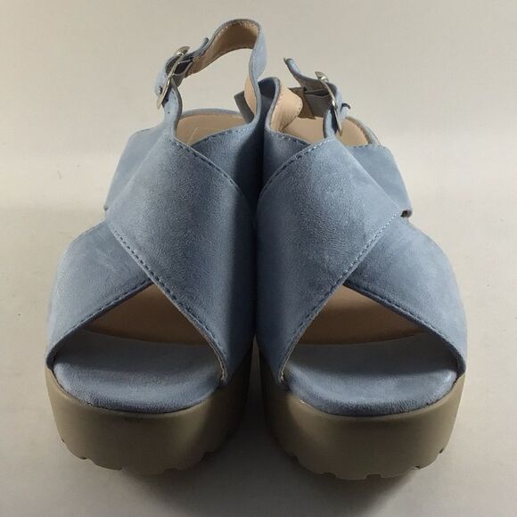 Tina’s shoes womens buckle oxfords blue size EU 38 US 7.5-8 - Picture 2 of 8